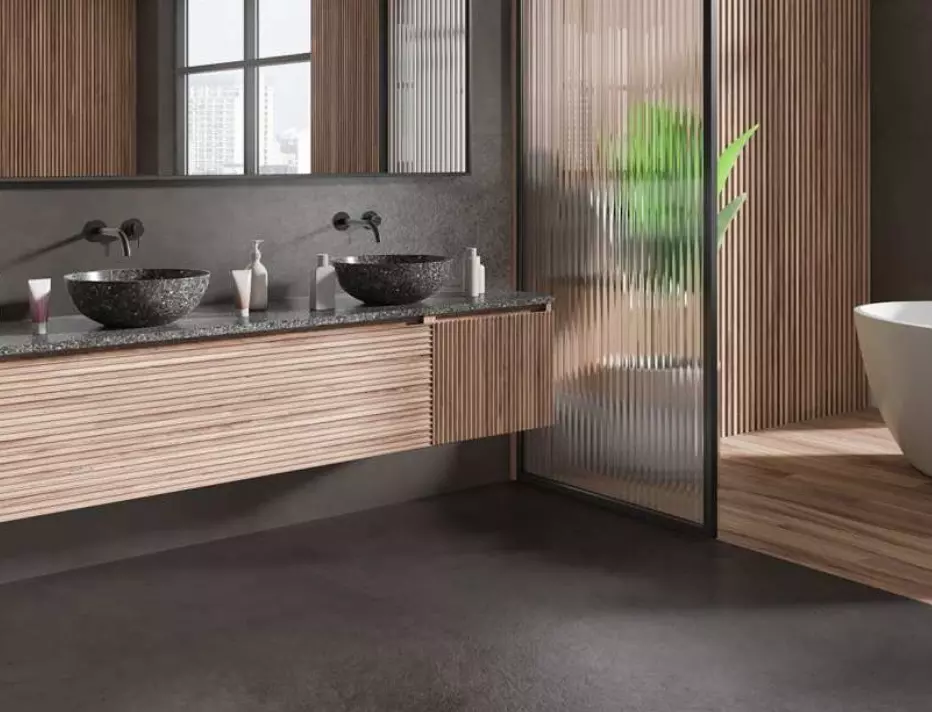 Керамогранит 600х1200 мм Downtown_GT Темно-сер.лаппатированный лофт (кор. - 2 шт.)