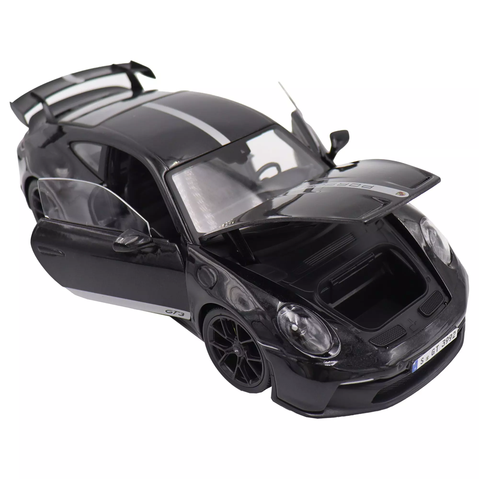 Машинка die-cast 2022 Porsche 911 GT3 Maisto 1:18, чёрная 36458BK