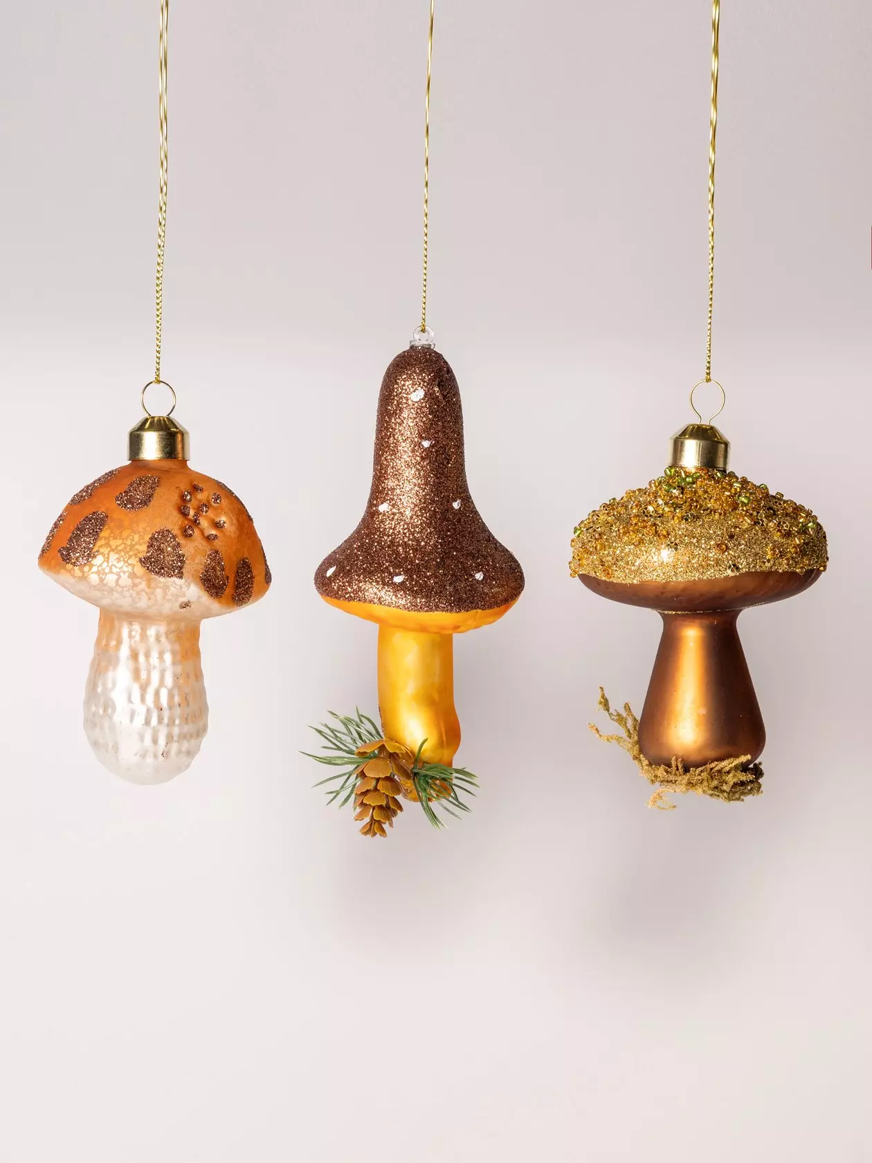 Елочные украшения стекло (3 шт) Волшебство на ветках VNV24/3-147