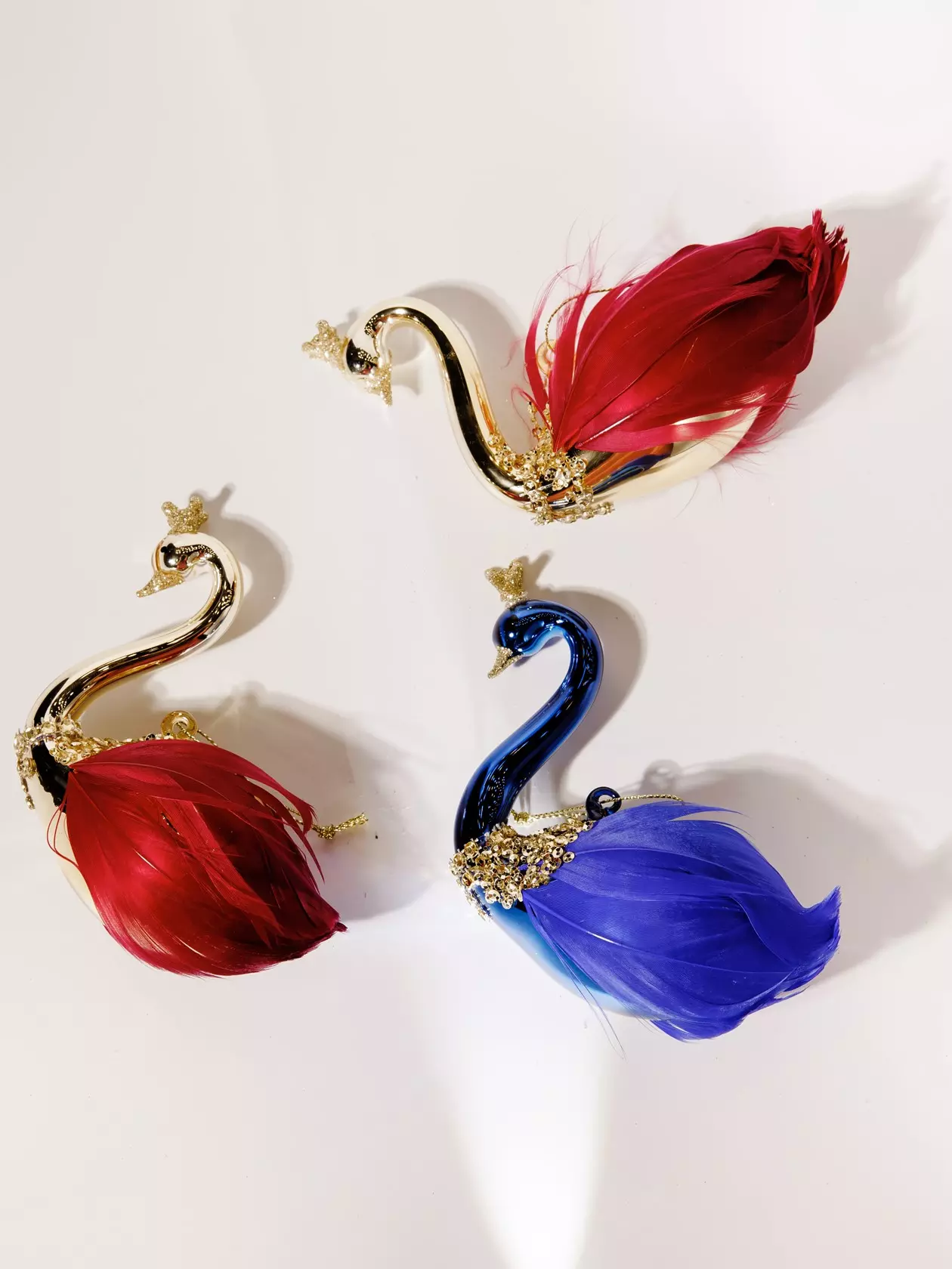 Елочные украшения стекло (3 шт) Волшебство на ветках VNVOG-12