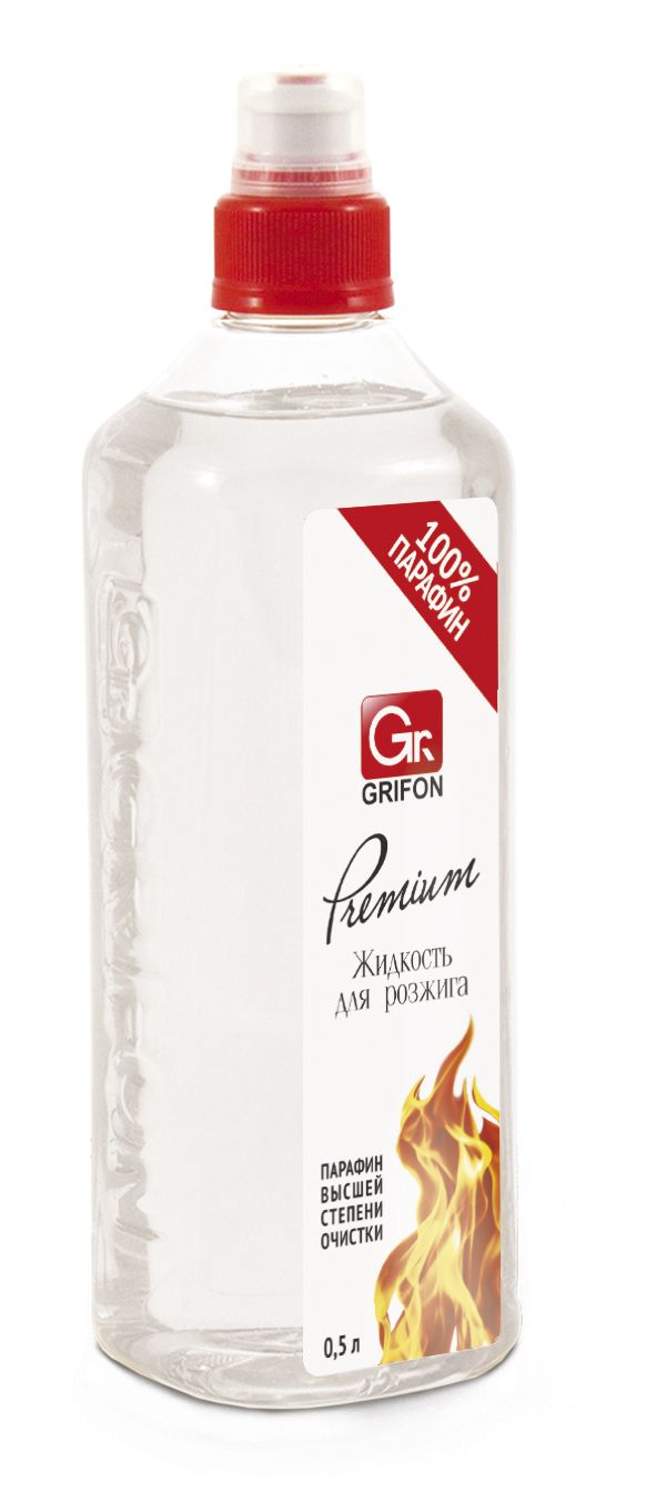 Жидкость для розжига Grifon Premium, жидкий парафин 500 мл 650-034