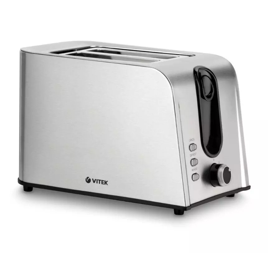 Тостер Vitek 800Вт стальной VT-1570