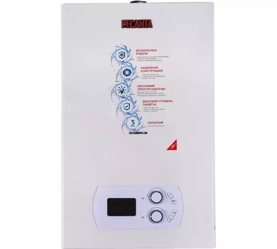 Газовый котел настенный двухконтурный Ресанта ГК-11 74/9/1 11 кВт, d дымохода 100 мм