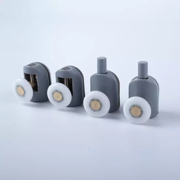 Ролики для душевой кабины 23 мм, 2 верхних и 2 нижних (одинарные) серый, стекло 4 мм Iddis 966S23GR4 Ролики для душевой кабины 23 мм, 2 верхних и 2 нижних (одинарные) серый, стекло 4 мм Iddis 966S23GR4