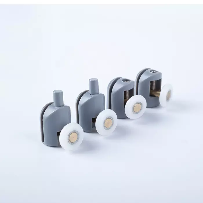 Ролики для душевой кабины 23 мм, 2 верхних и 2 нижних (одинарные) серый, стекло 5-6 мм Iddis 966S23G Ролики для душевой кабины 23 мм, 2 верхних и 2 нижних (одинарные) серый, стекло 5-6 мм Iddis 966S23G