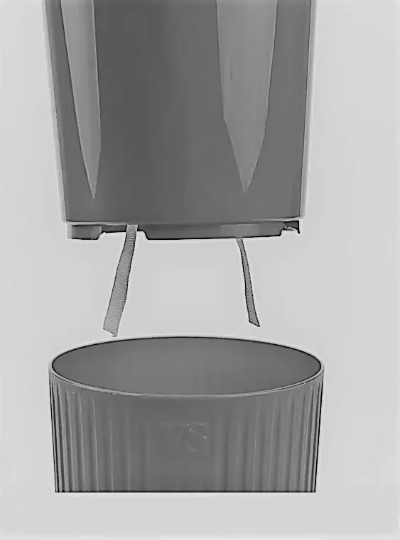 Горшок для цветов 1,6 л с фитильным поливом, D135 мм, дренаж, Эйва VipSet АМО-1,6-03 серый