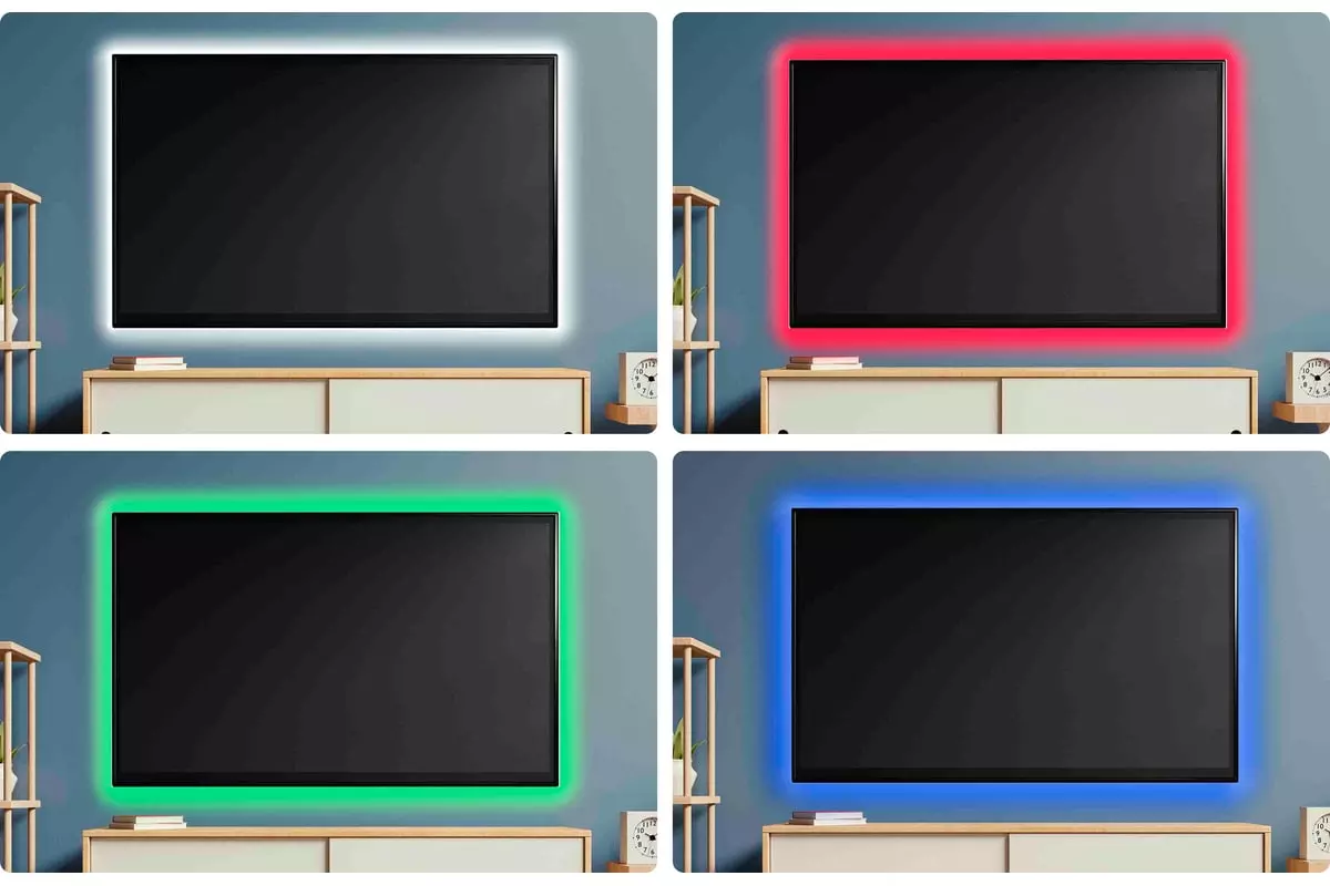 Комплект светодиодной ленты 5В 7,2Вт/м RGB 0,5м SMD5050 30шт/м IP20 блок питания, контроллер с пультом Apeyron 10-69
