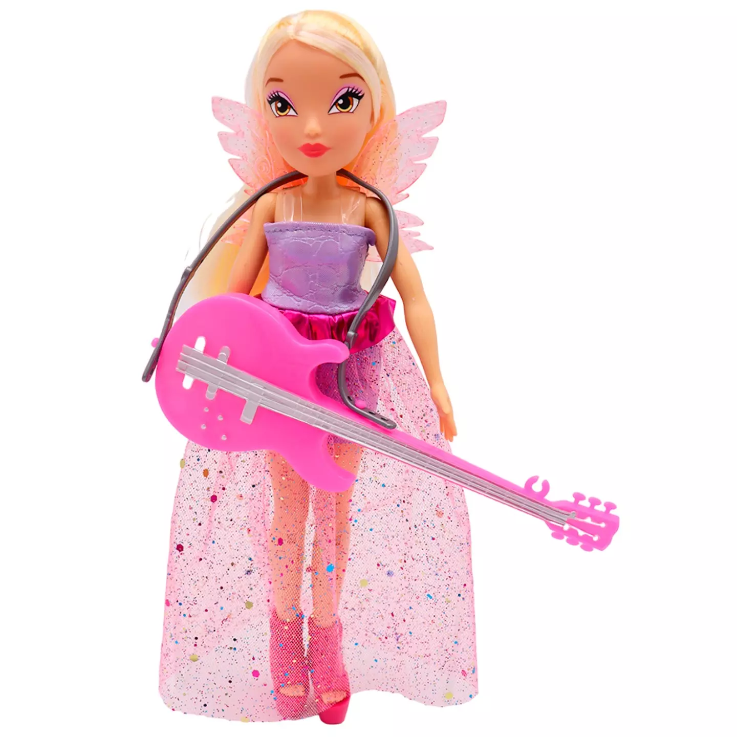 Кукла шарнирная Winx Club Rock Стелла с крыльями и аксессуарами 4 шт 24 см IW01332203