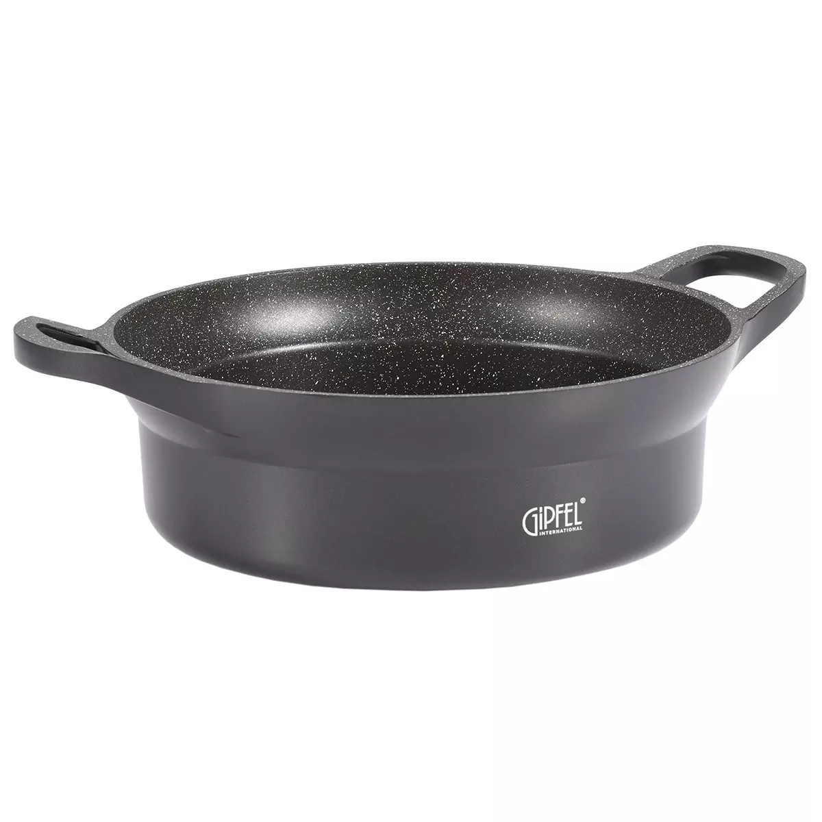 Сотейник 28x9,5 см 4,8л, литой алюминий , индукция, с крышкой &quot;AZUL BLACK&quot; 51920 GIPFEL