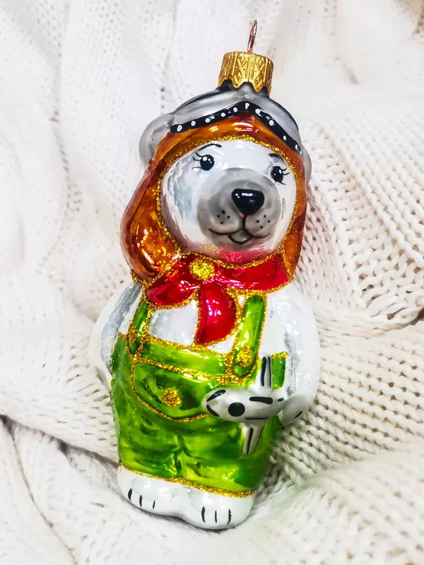 Формовая игрушка Медвежонок-пилот 11 см Коломеев АУ-373