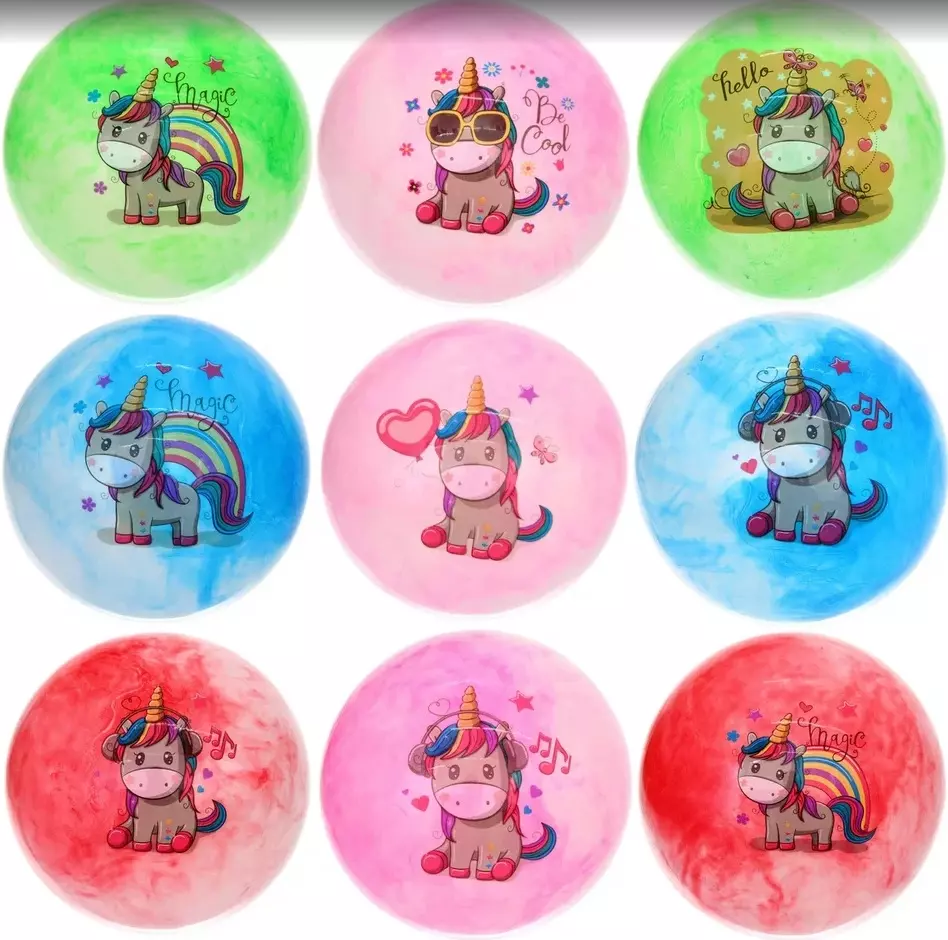 Мяч детский 22 см Единорожек Yako Toys 550-0870