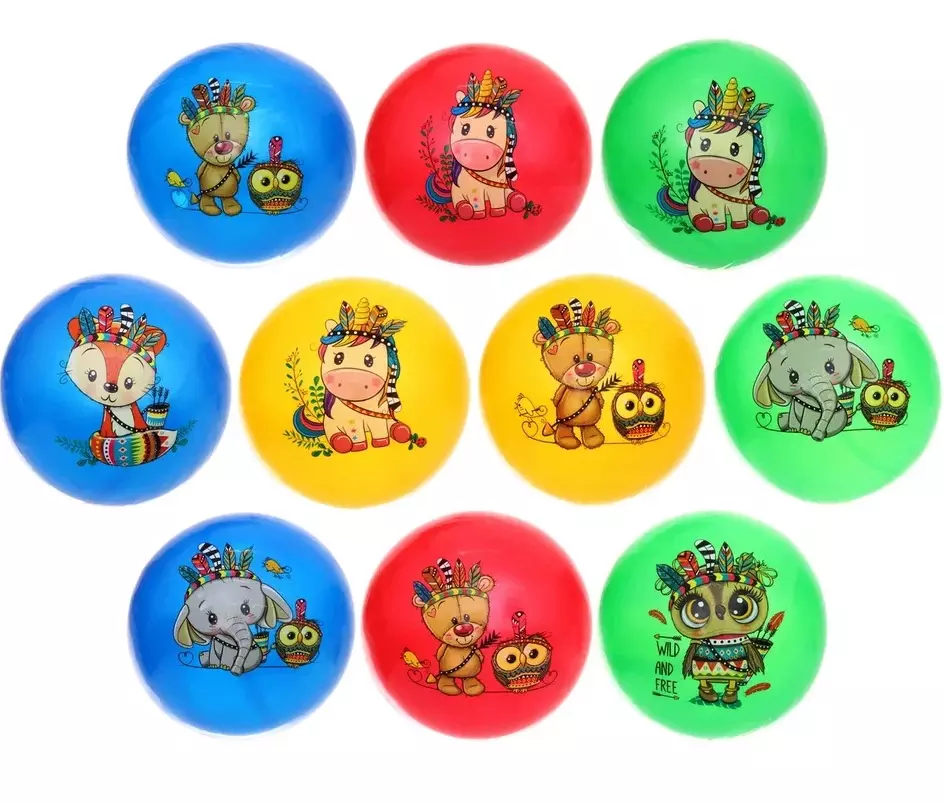 Мяч детский 22 см Индейцы Yako Toys 550-0872