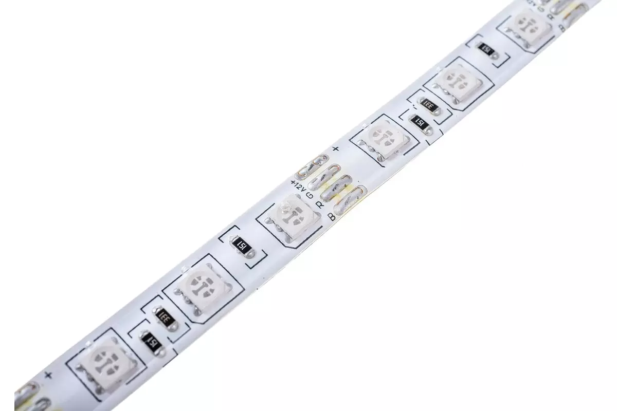 Светодиодная лента 12В 14,4Вт/м RGB 5м 10мм SMD5050 60шт/м IP65 General 5039