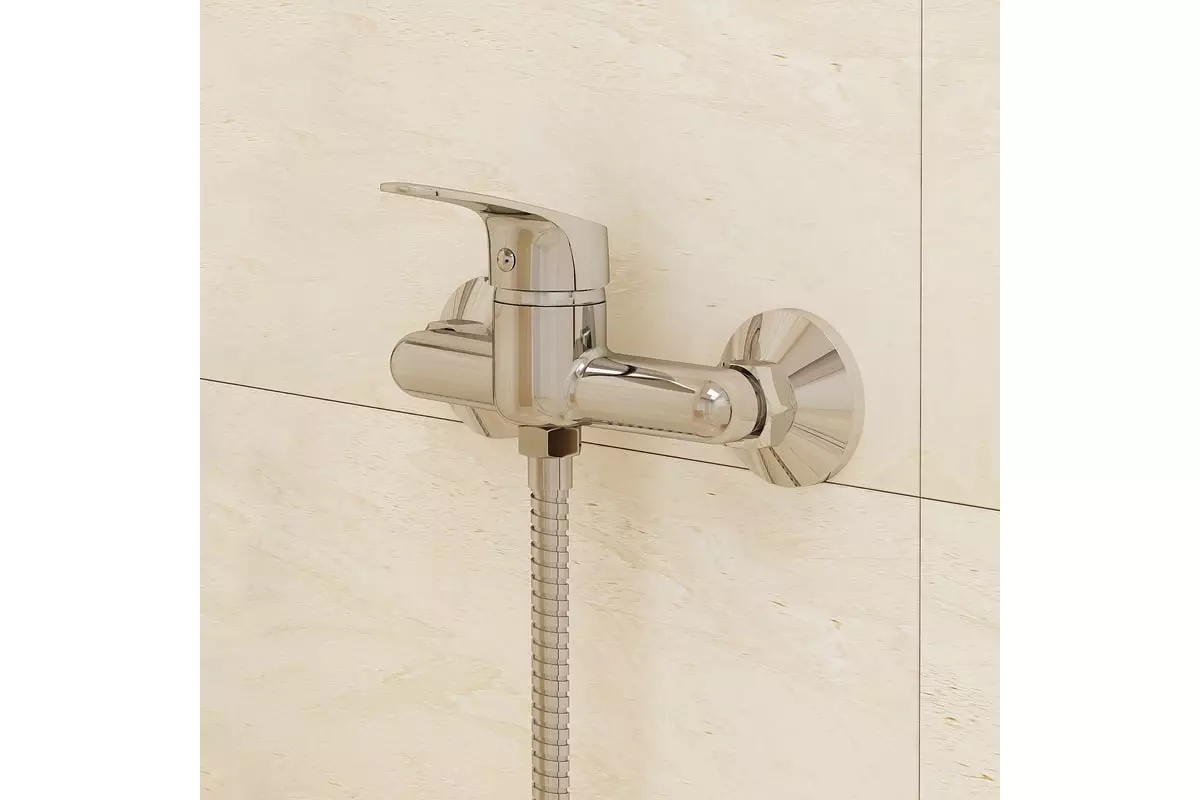Смеситель для душа, хром, Milardo Simp, SIMSB00M03WA, латунь