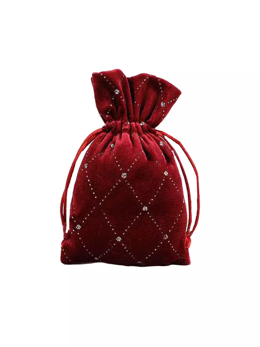 Мешок для подарка с затяжной тесьмой (полиэстер) / 30*40см 92463