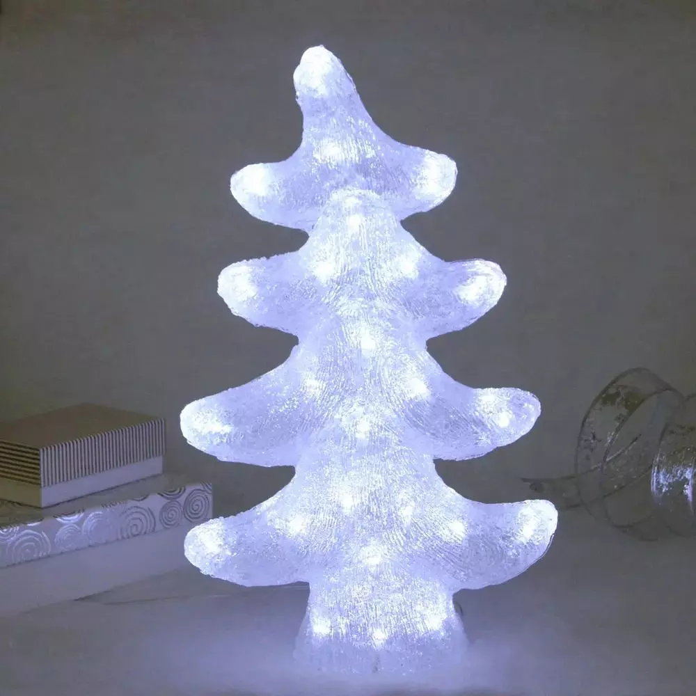 Светодиодная фигура Елочка 28х13х48 см 50 ламп белый 725-0514