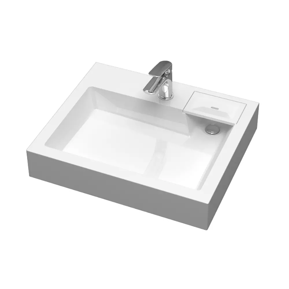 Раковина над стиральной машиной 60x50х10 см Reflexion Tetra RF6050TE в комплекте сифон и крепёж