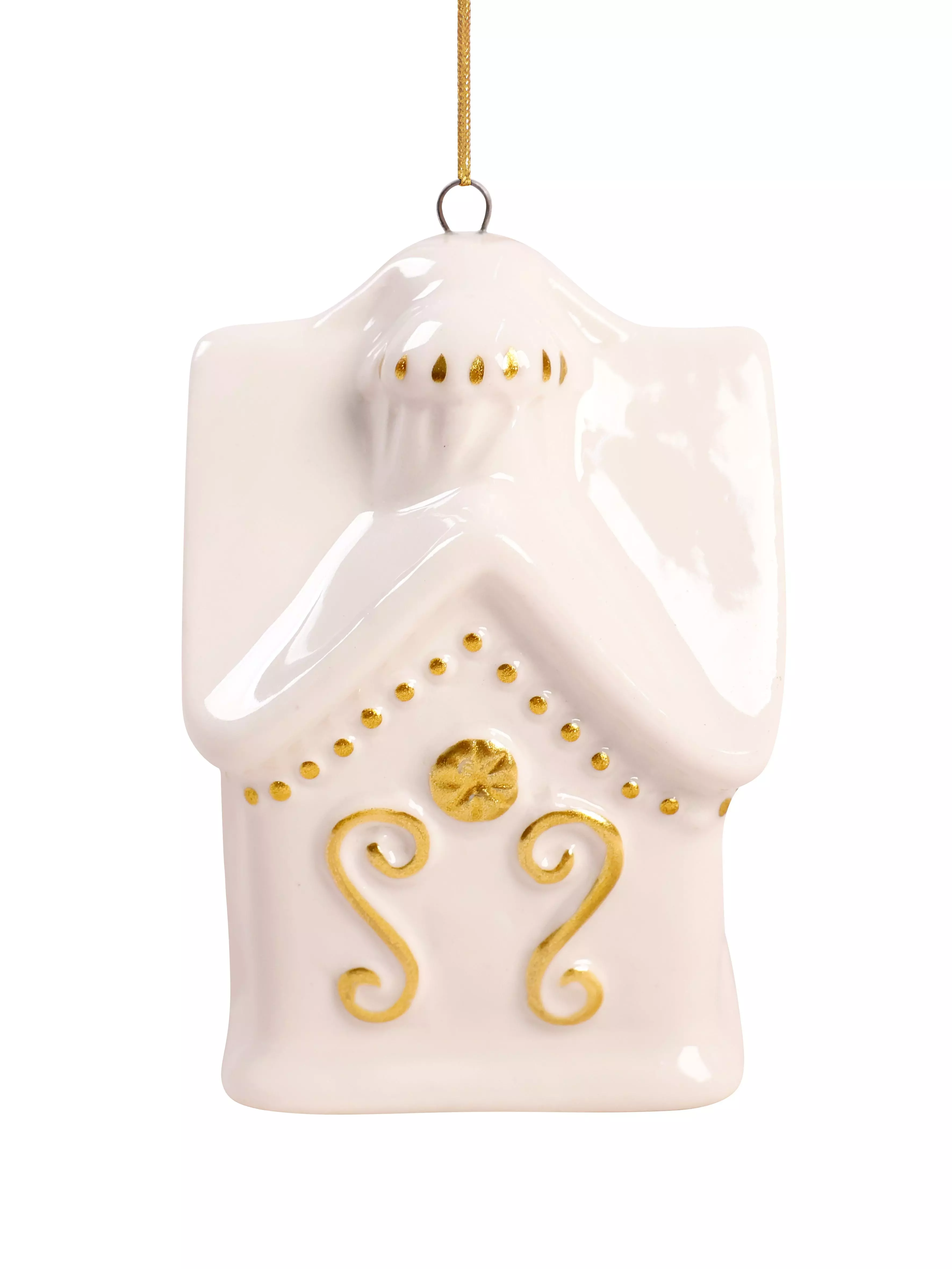 Новогоднее подвесное украшение из фарфора / 5x7,3x5см 94952