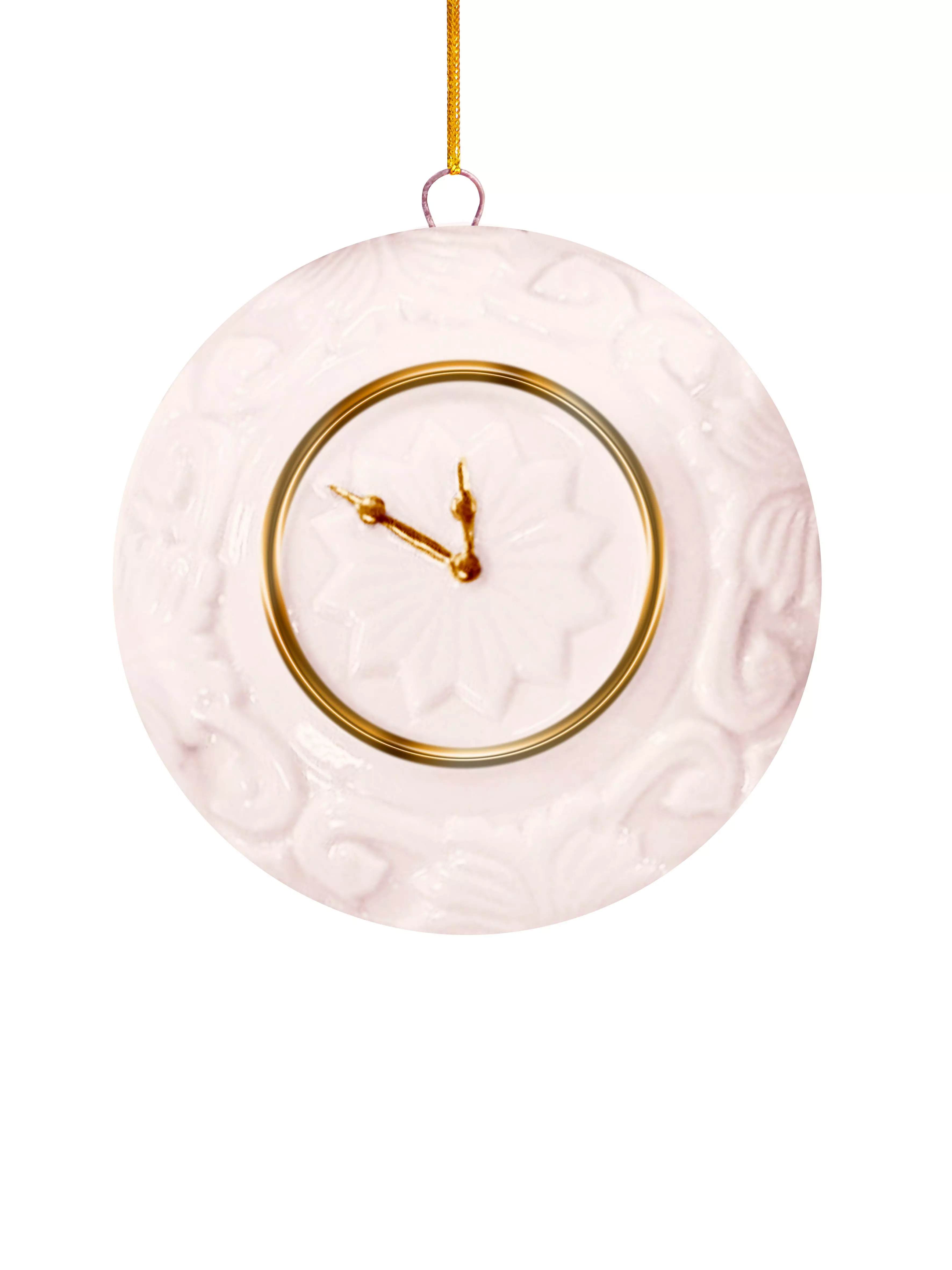 Новогоднее подвесное украшение из фарфора / 7,8x2,2x8,2см 94951