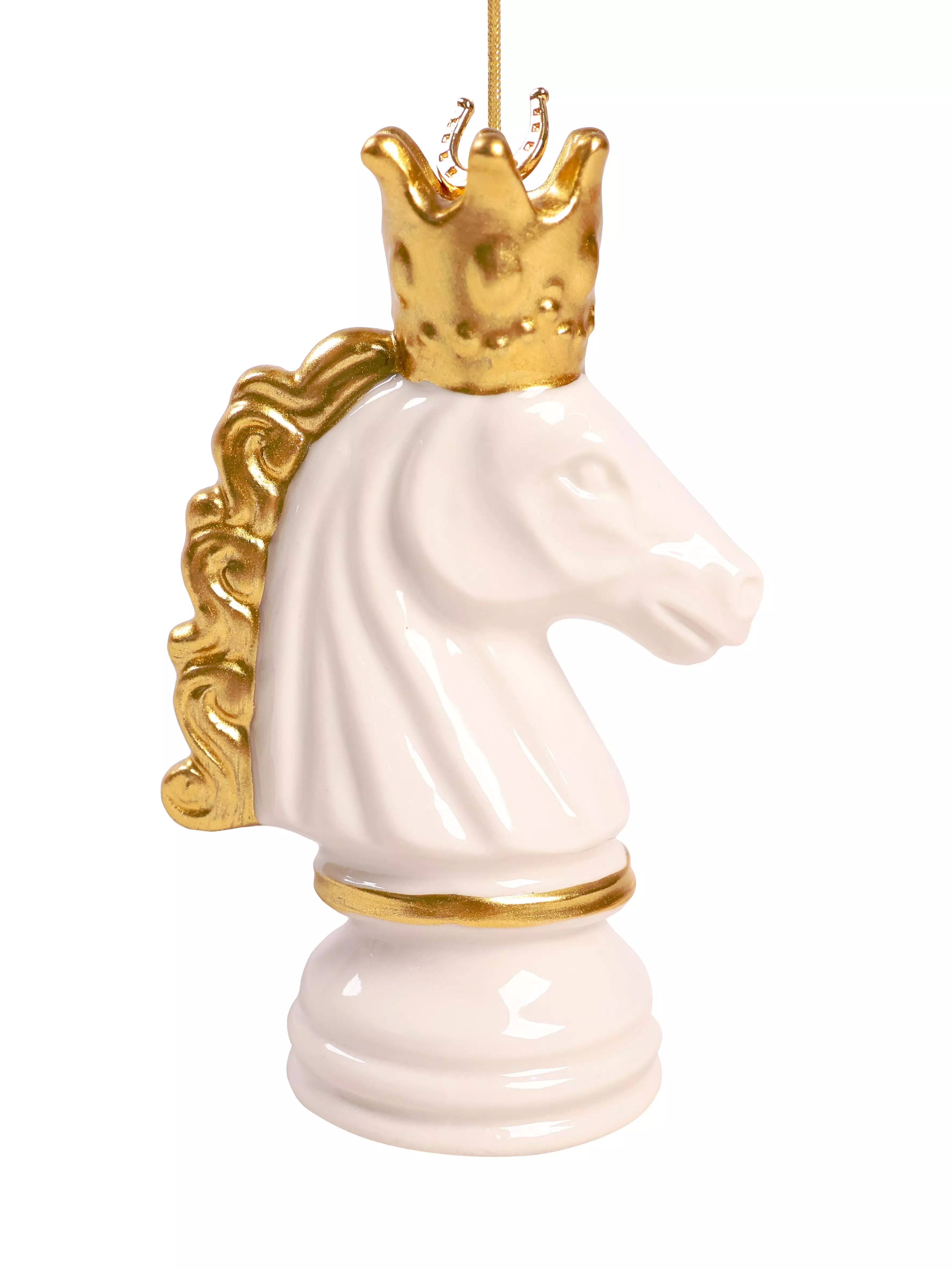 Новогоднее подвесное украшение из фарфора, набор из 3 шт / 4,3х11,7х4,3см 94956