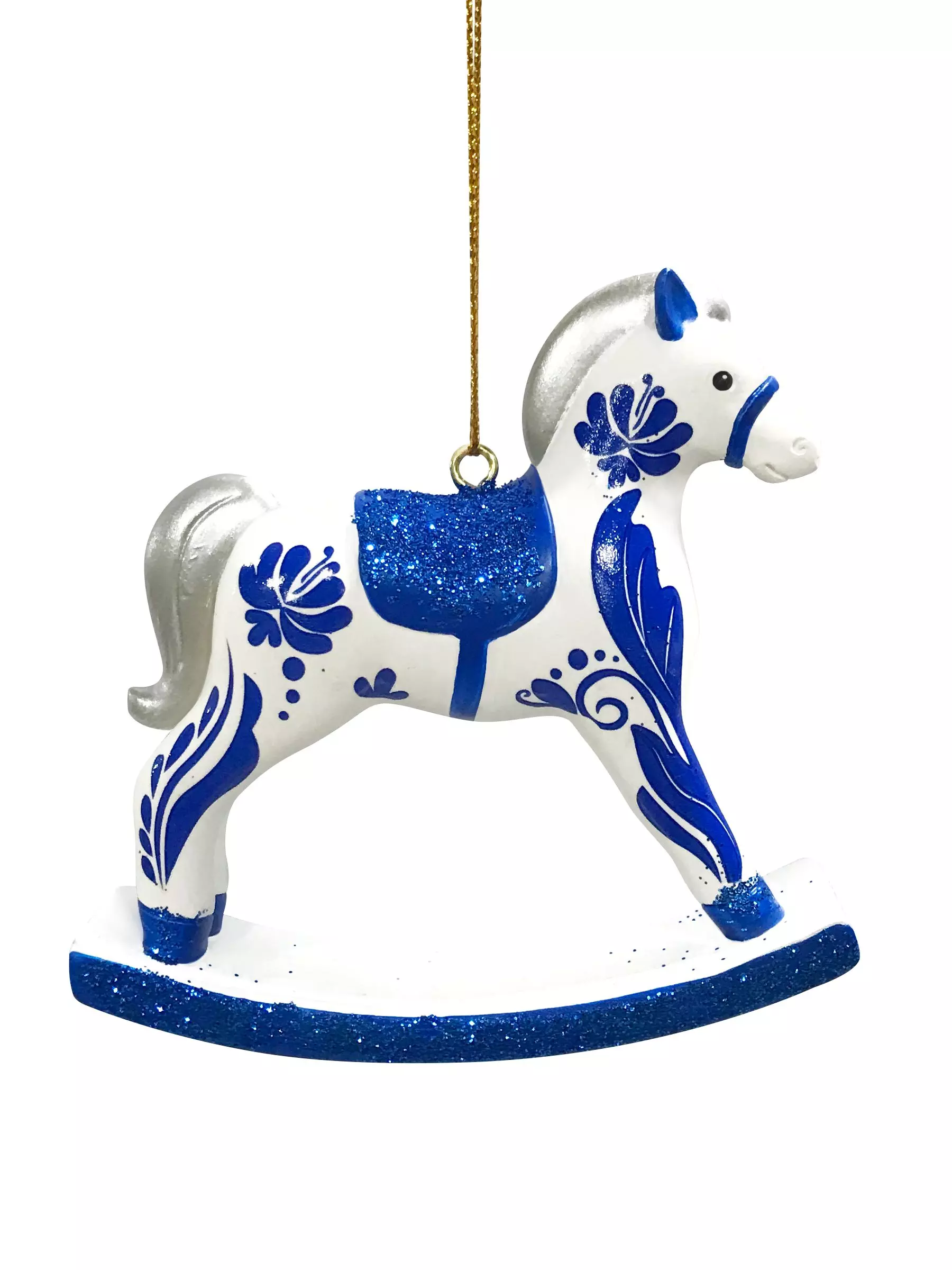 Новогоднее подвесное украшение из полирезины / 3*8,5*8,5см 95495