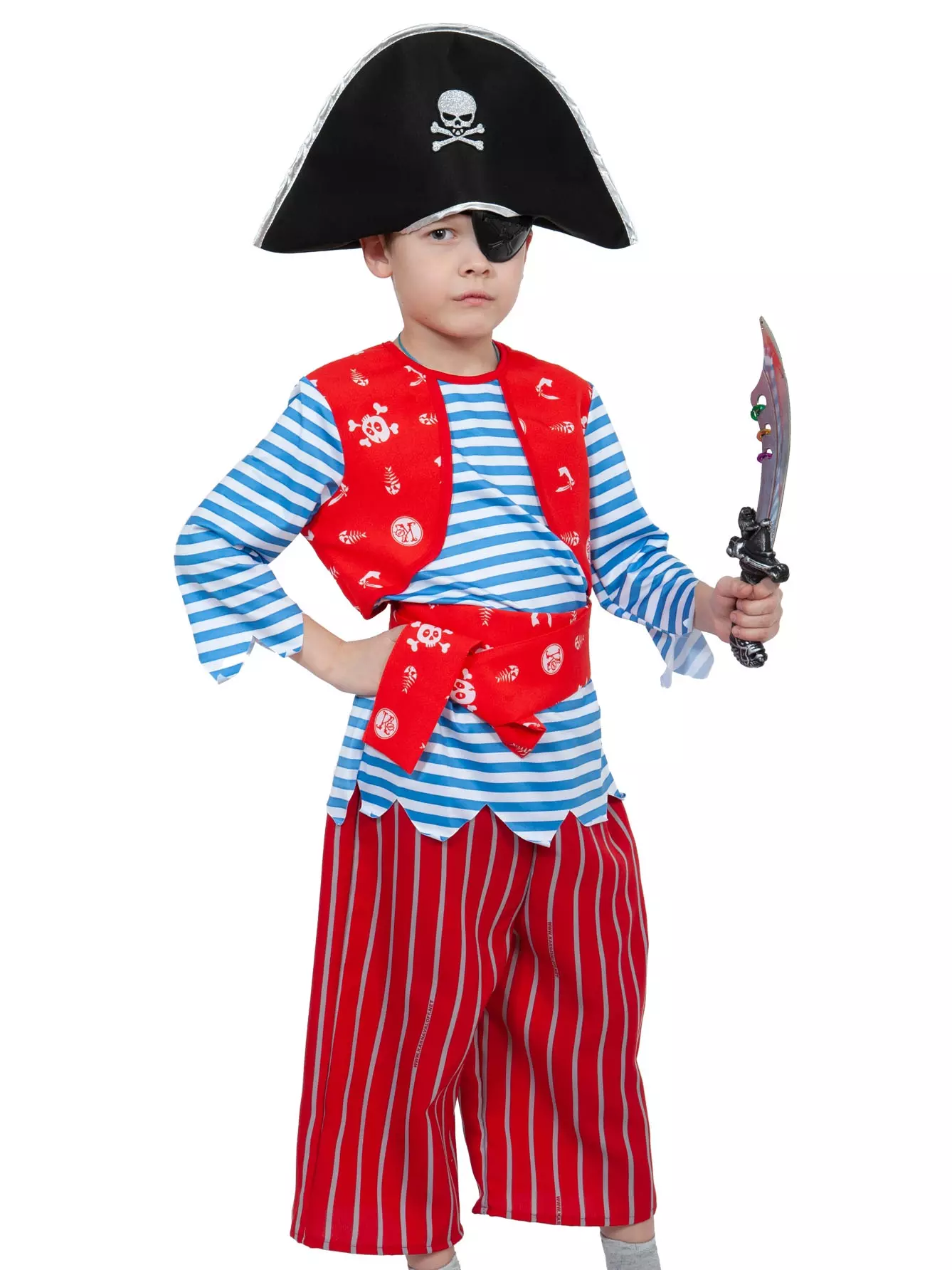 Карнавальный костюм Пират 389180, рост 122 см
