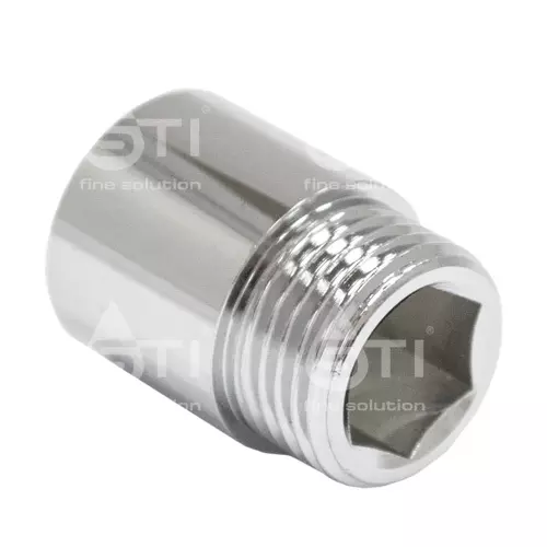 Удлинитель сантехнический 3/4&quot; ВР/НР - 15 мм. никель, STI