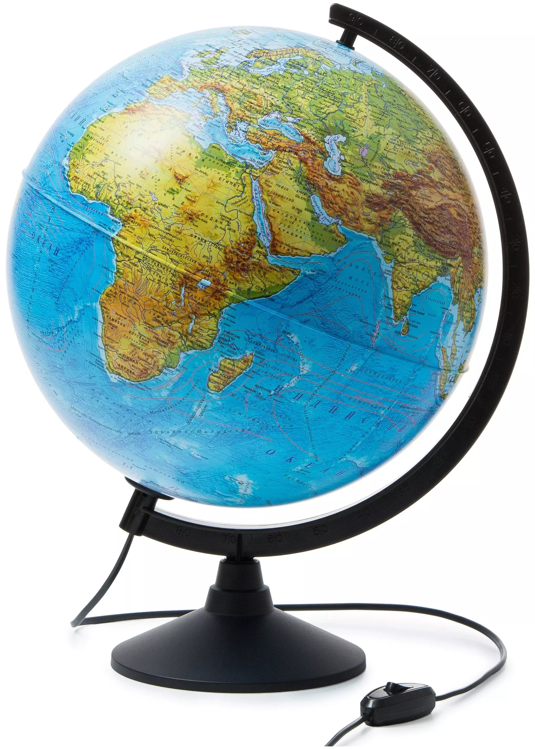 Глобус Земли физико-политический 320мм с подсветкой Классик К013200101