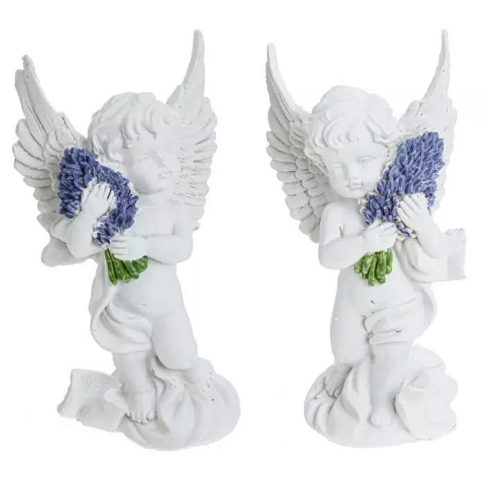 Фигурка декоративная Ангел, L7,5 W5 H17 см, 2в. 799014