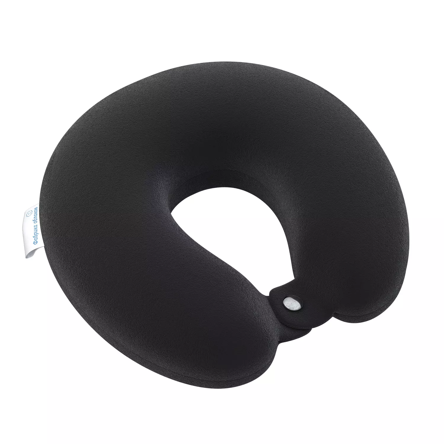 Подушка для путешествий велюр графит Фабрика Облаков