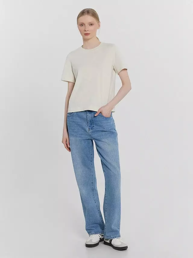 Футболка женская Mark Formelle 112866 белый чай, р-р 164/170-104-110 (52 / XXL)