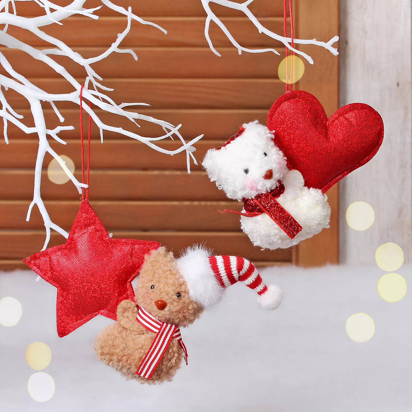 Елочное украшение новогодняя Проказник 10 см микс 196-1072