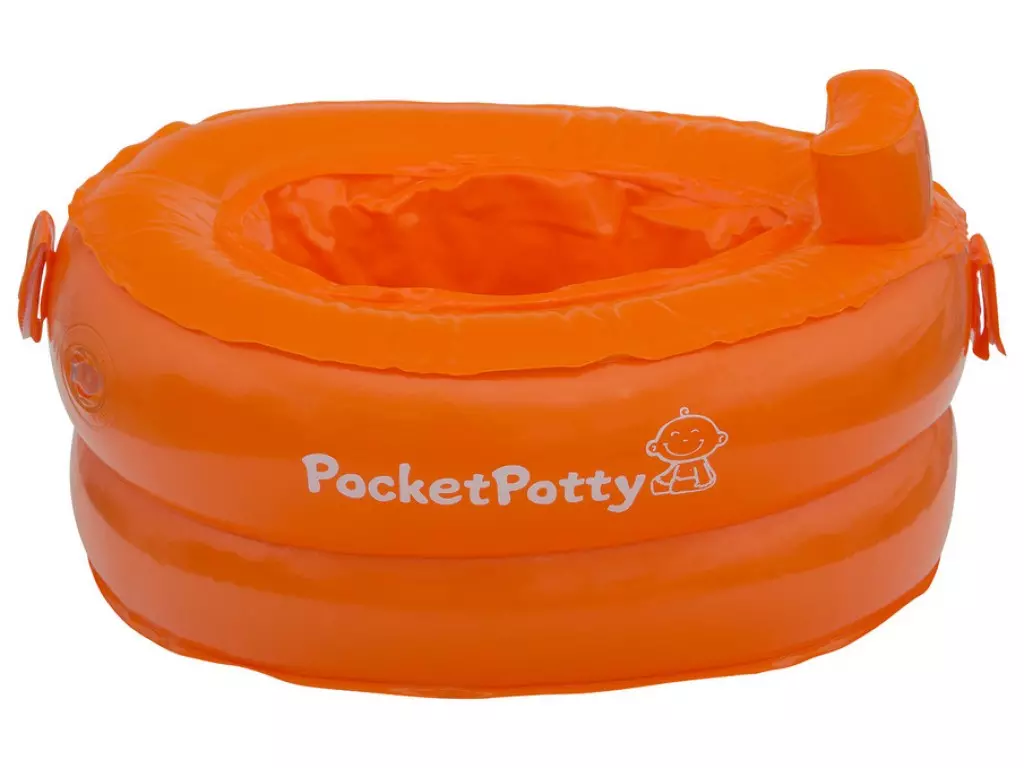 Горшок надувной дорожный PocketPotty оранжевый Roxy-Kids PP-3102R