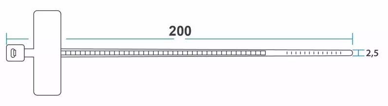 Хомуты нейлоновые Rexant 2,5х200мм под маркер 100шт белые 07-0206