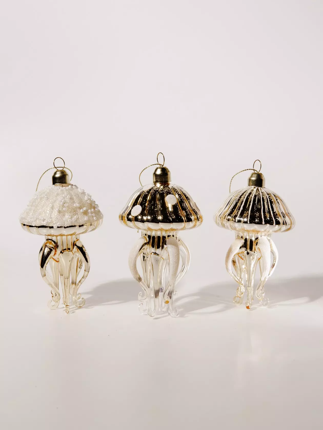 Елочные украшения стекло (3 шт) Волшебство на ветках VNVOG-2