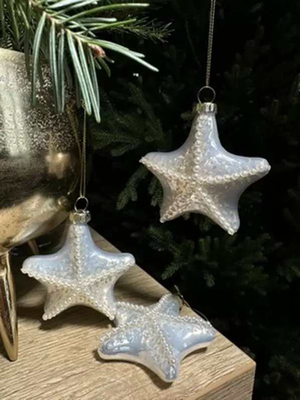 Елочные украшения стекло (3 шт) Волшебство на ветках VNVOG-5