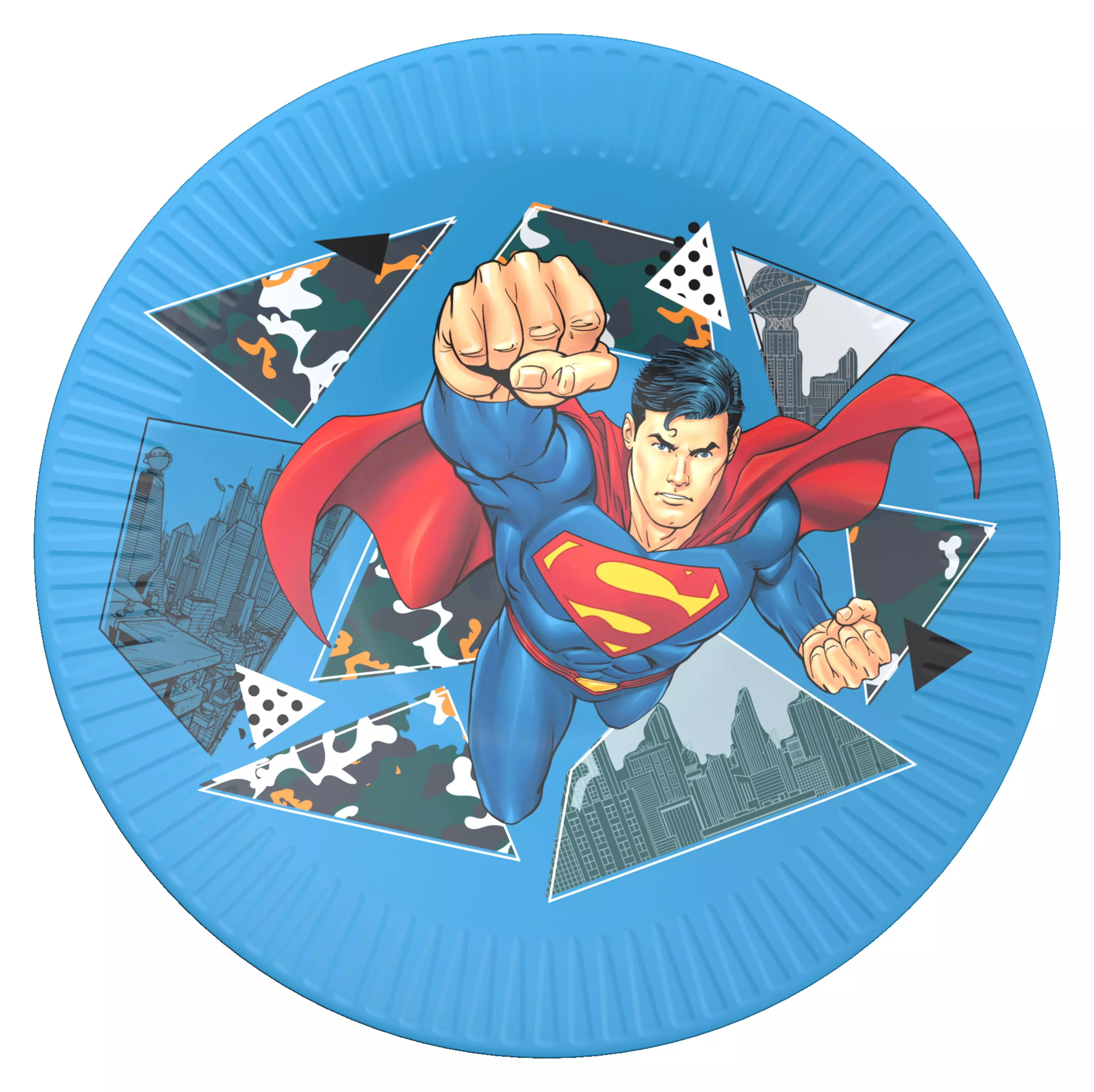 Набор бумажных тарелок-1 Superman, 6 шт d 180 мм 286597