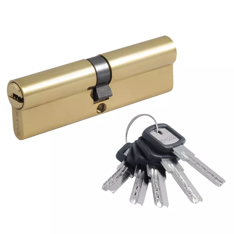 Цилиндровый механизм 100 мм (50/50) ключ/ключ, золото ЛПУ-100