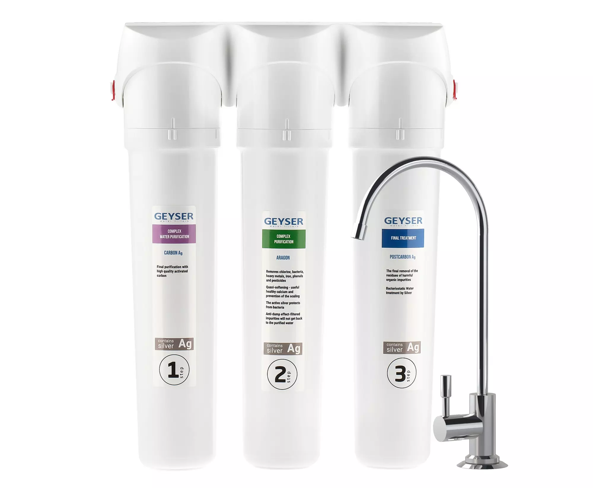 Фильтр для воды под мойку ГЕЙЗЕР Смарт универсальный, 11048