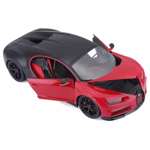 Машинка die-cast Bugatti Chiron Sport Bburago 1:32, чёрно-красная 18-43061