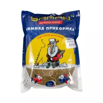 Прикормка для зимней рабалки Yaman Winter Taste Лещ увлажненная (жареные семечки), олива, 700 г