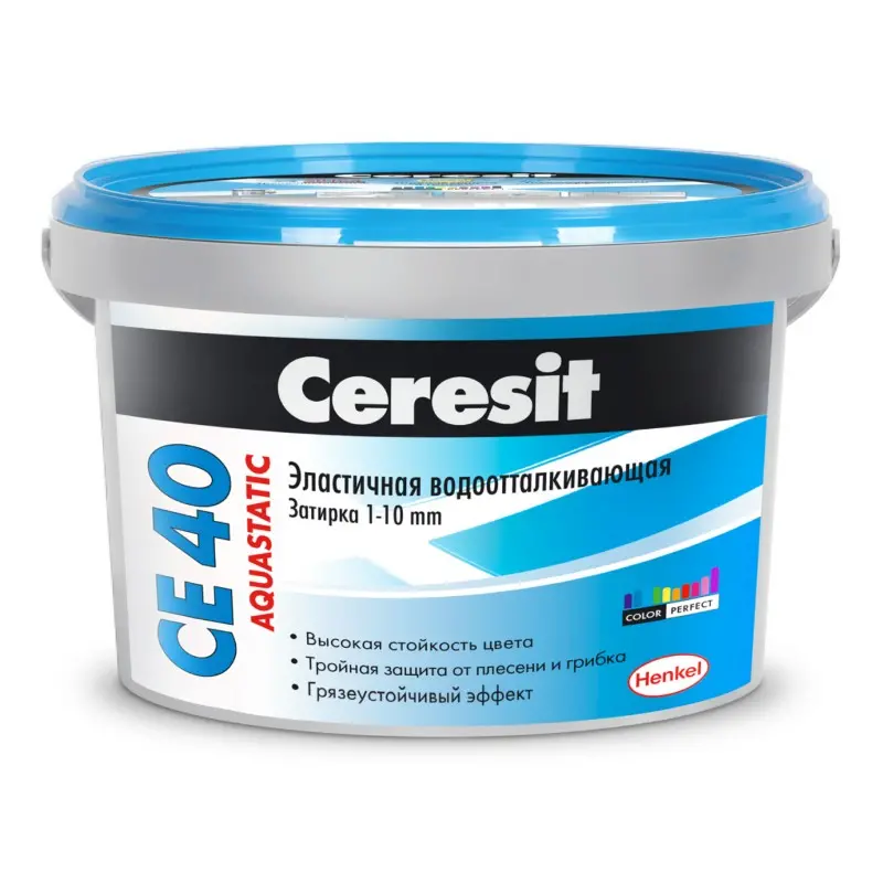 Затирка Ceresit CE 40 aquastatic №03 белый мрамор 2 кг
