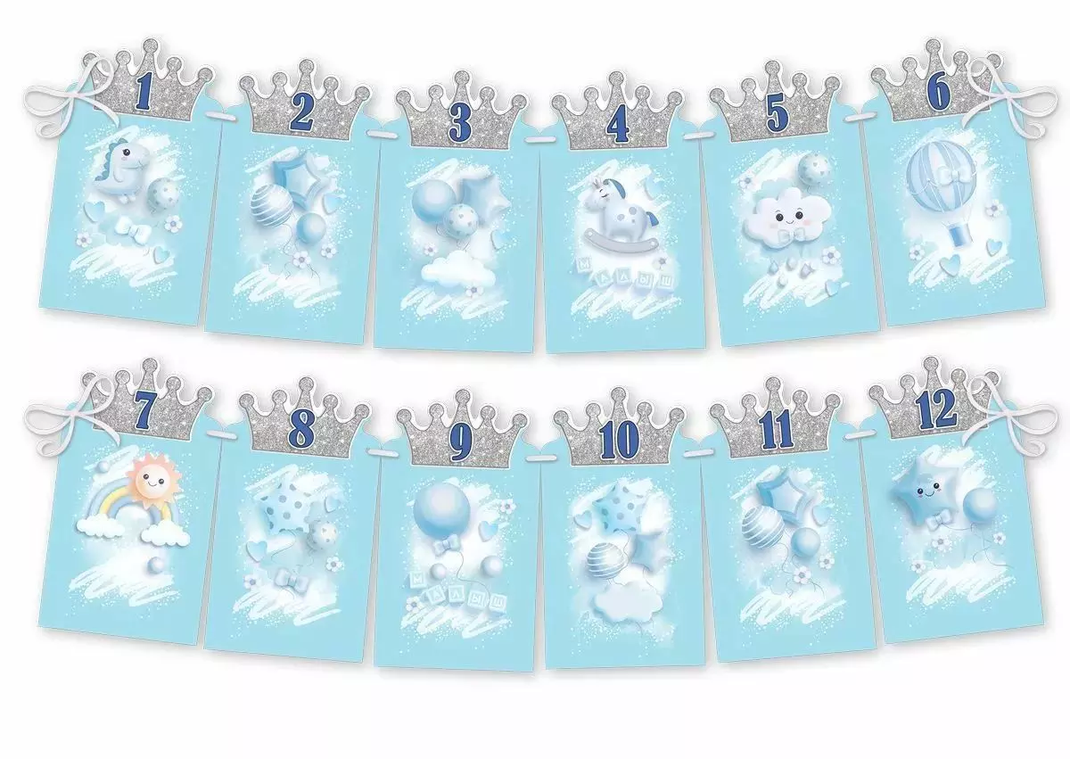 Гирлянда на ленте Первый годик Мальчик 0600416