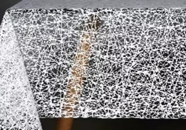 Клеенка на стол ажурная ширина 137 см белая лейс 132 Dekorelle