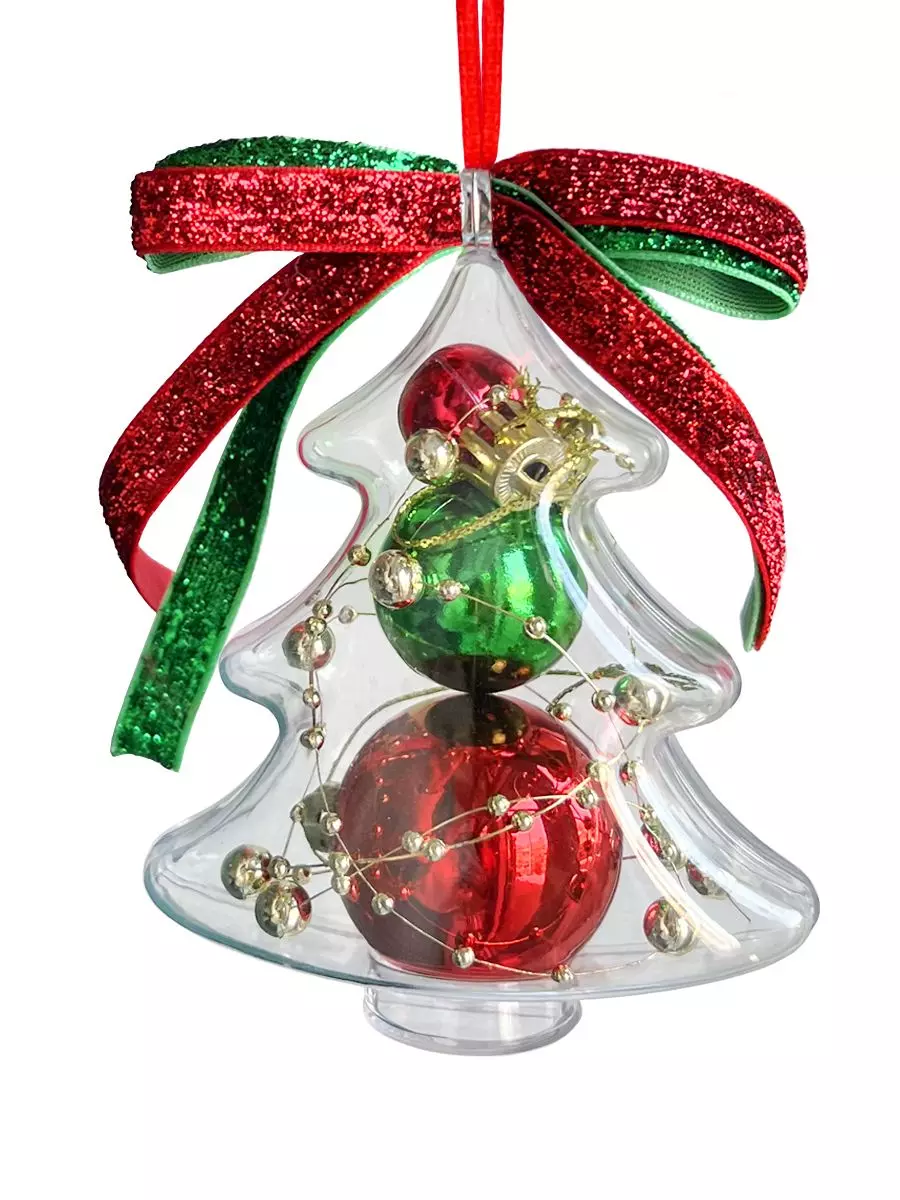 Новогоднее подвесное украшение (полистирол, полипропилен, полиэстер) / 9x4x11см 94711