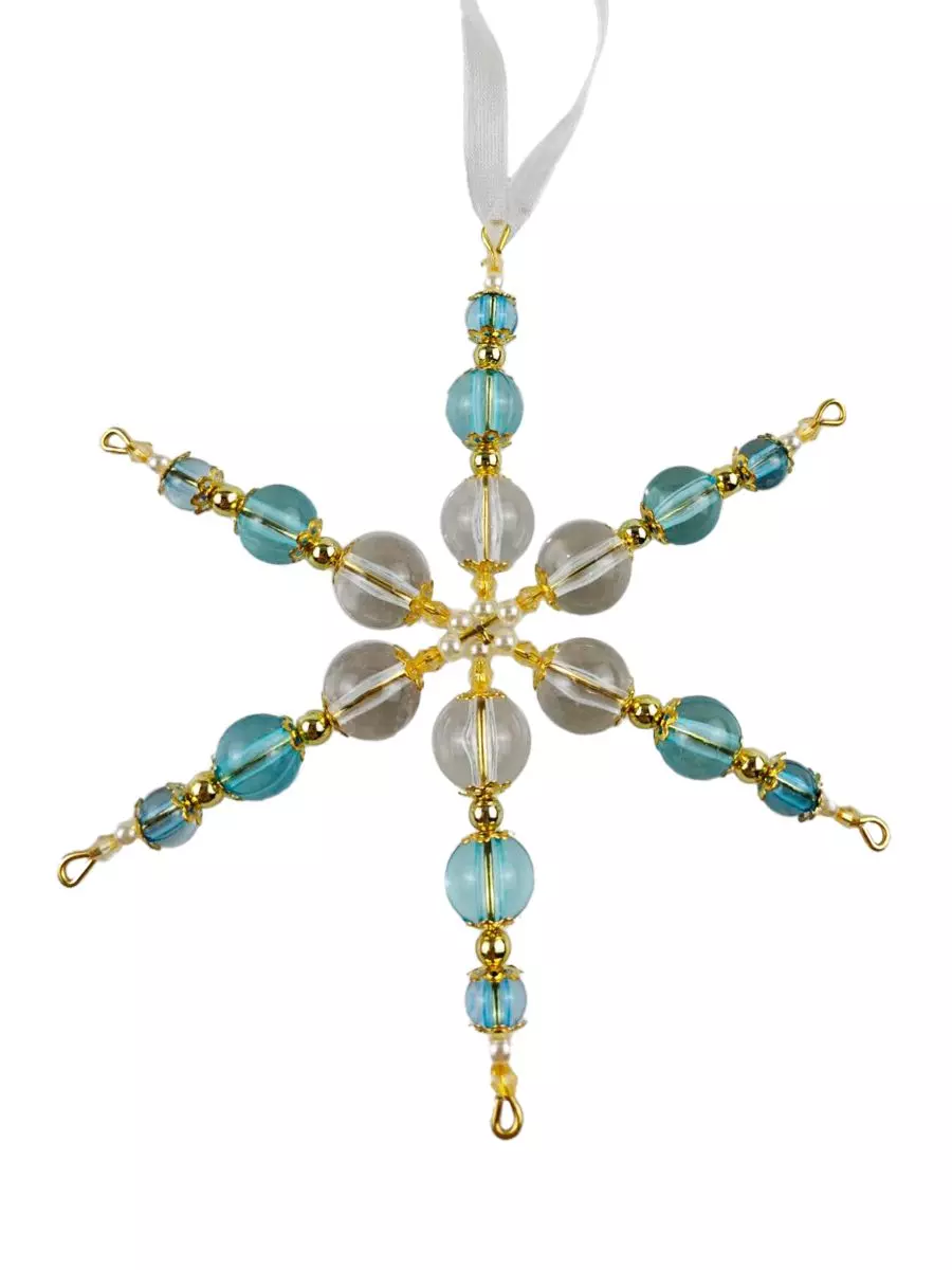 Новогоднее подвесное украшение (полистирол, ч/металл) / 13х12х1,5см 94605