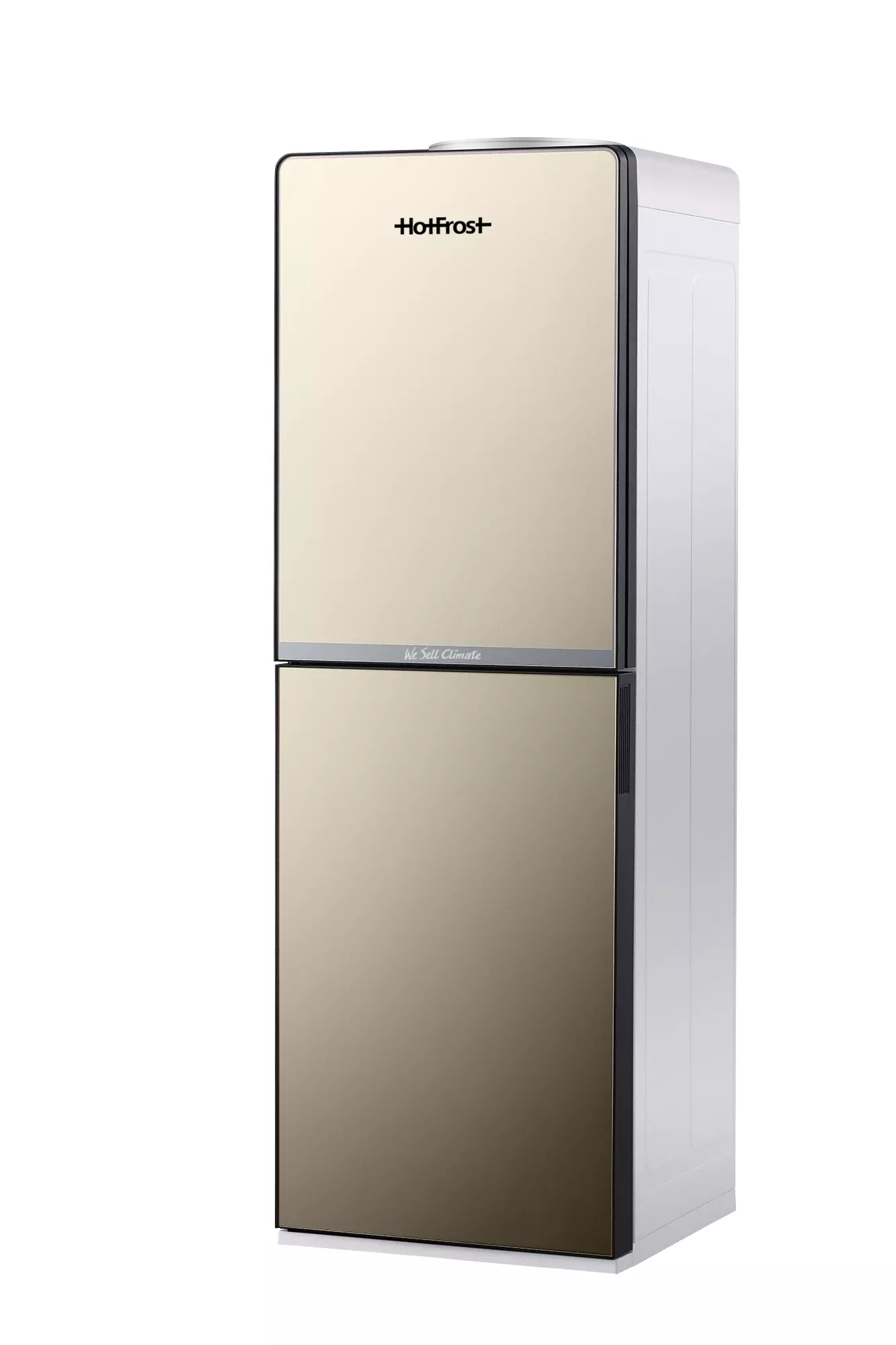 Кулер для воды напольный с нагревом и охлаждением золото HotFrost V250CE Gold