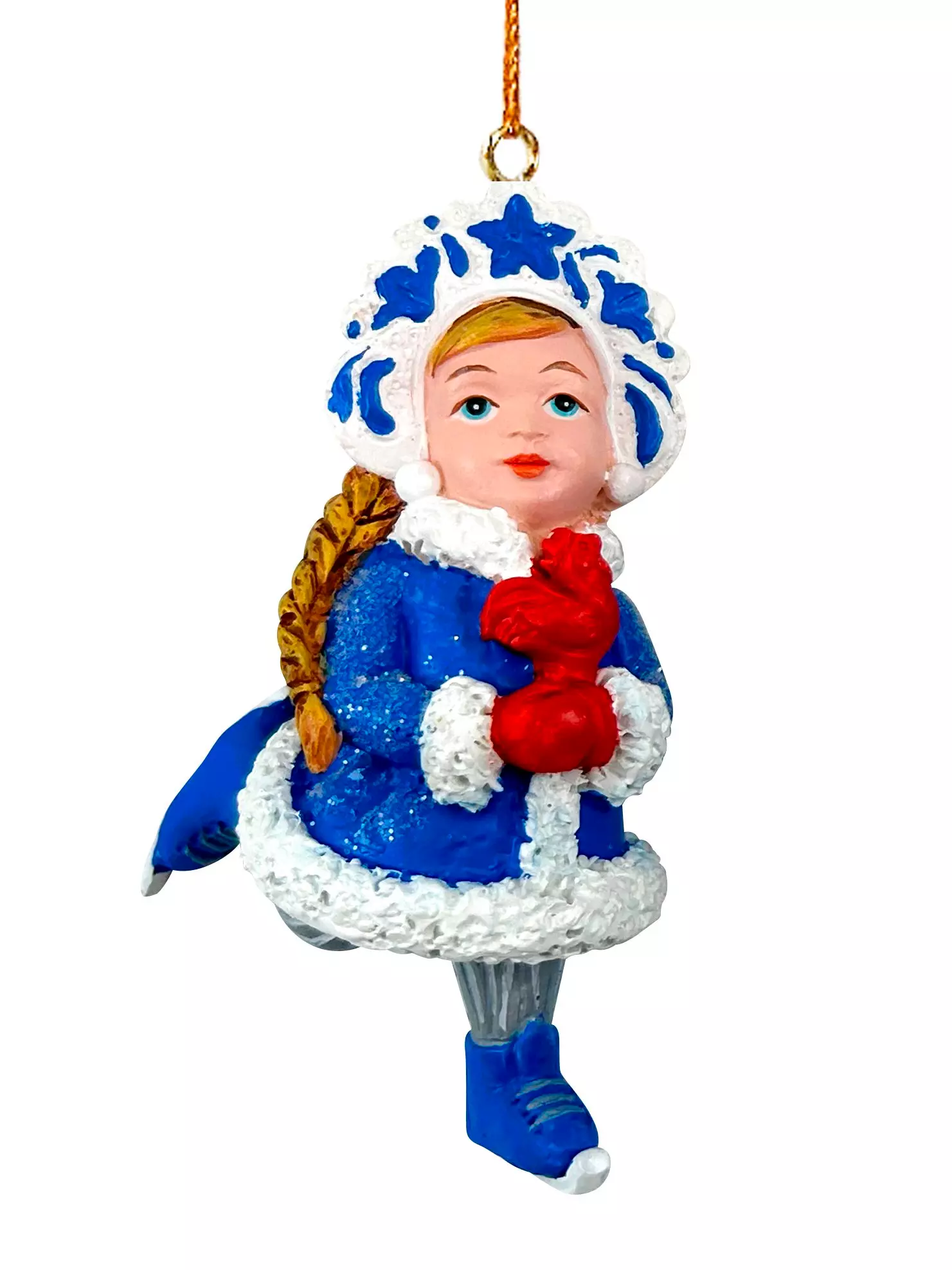 Новогоднее подвесное украшение из полирезины / 4,5x9,5x4,5см 95528