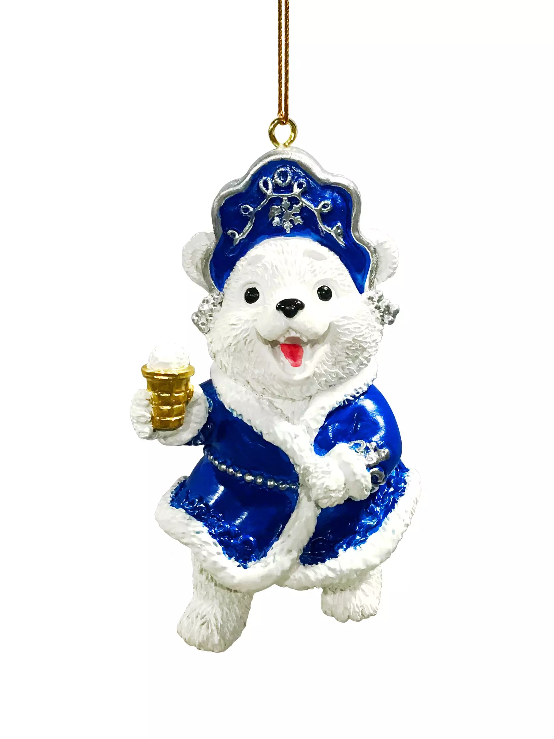 Новогоднее подвесное украшение из полирезины / 5*8,5*6см 95503