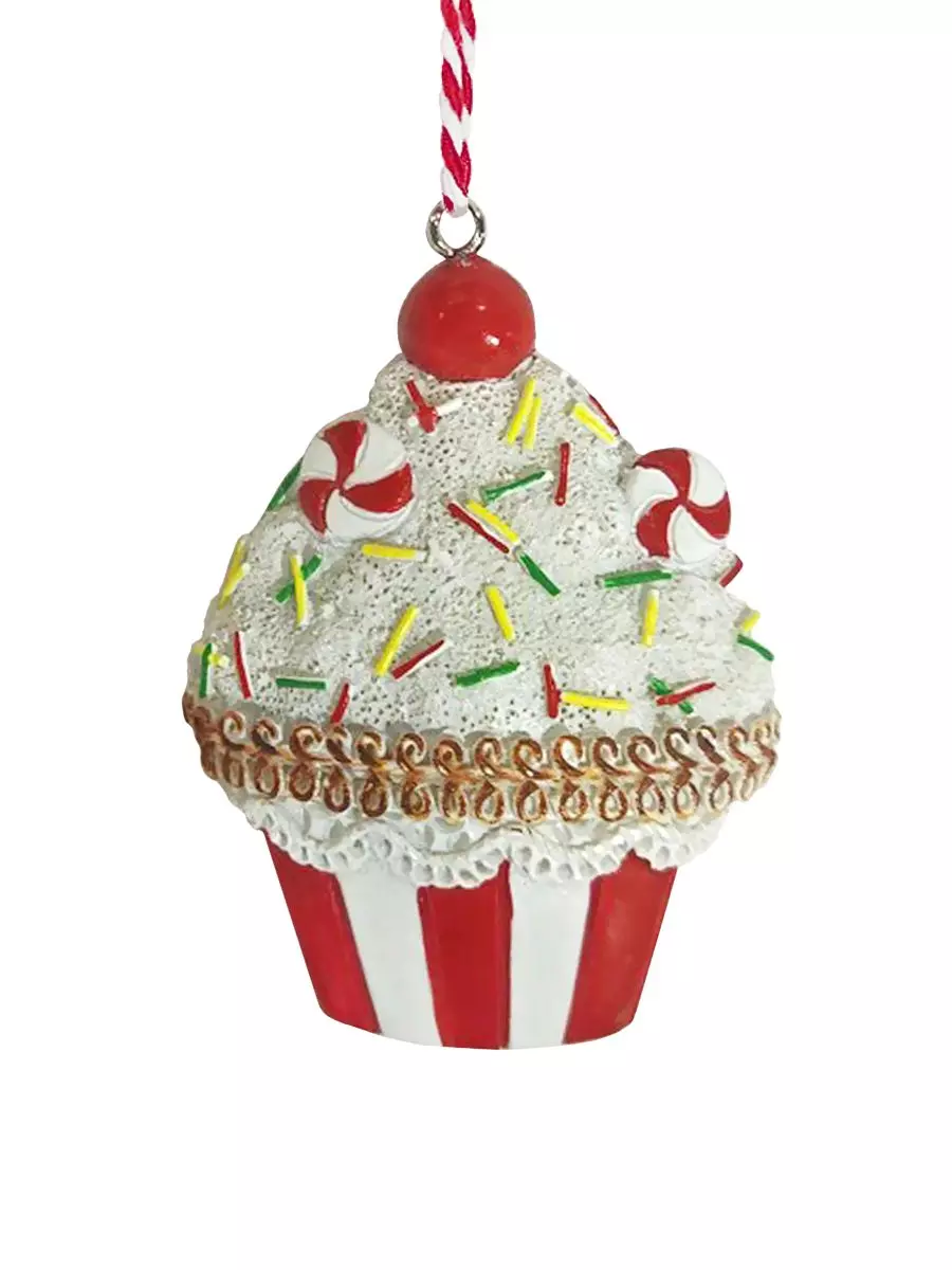 Новогоднее подвесное украшение из полирезины / 7,5x5,5x1,5см 94580